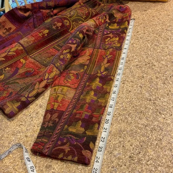 Coldwater Creek Blazer Jacket XL Zip Up Floral - Picture 13 of 13